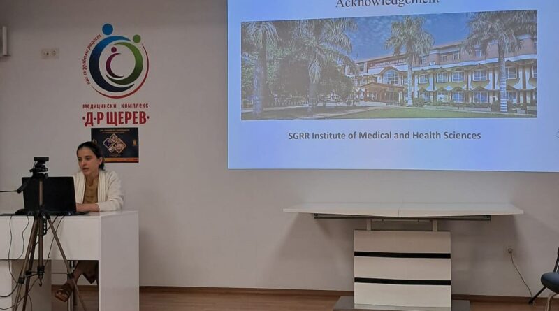 श्री महंत इंदिरेश अस्पताल की वरिष्ठ कैंसर सर्जन डॉक्टर पल्लवी कौल का  सोफिया, बुल्गारिया में अंतरराष्ट्रीय मंच पर प्रेरक व्याख्यान